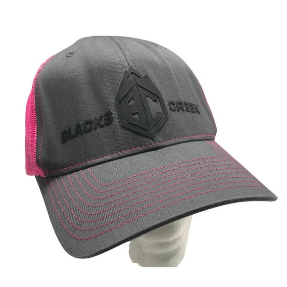 Blacks Creek Guide Gear Hat Snapback Gray Pink Mesh Adjustable Cap Richardson - Picture 8 of 8